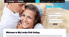 Desktop Screenshot of myluckypickdating.com