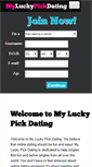 Mobile Screenshot of myluckypickdating.com